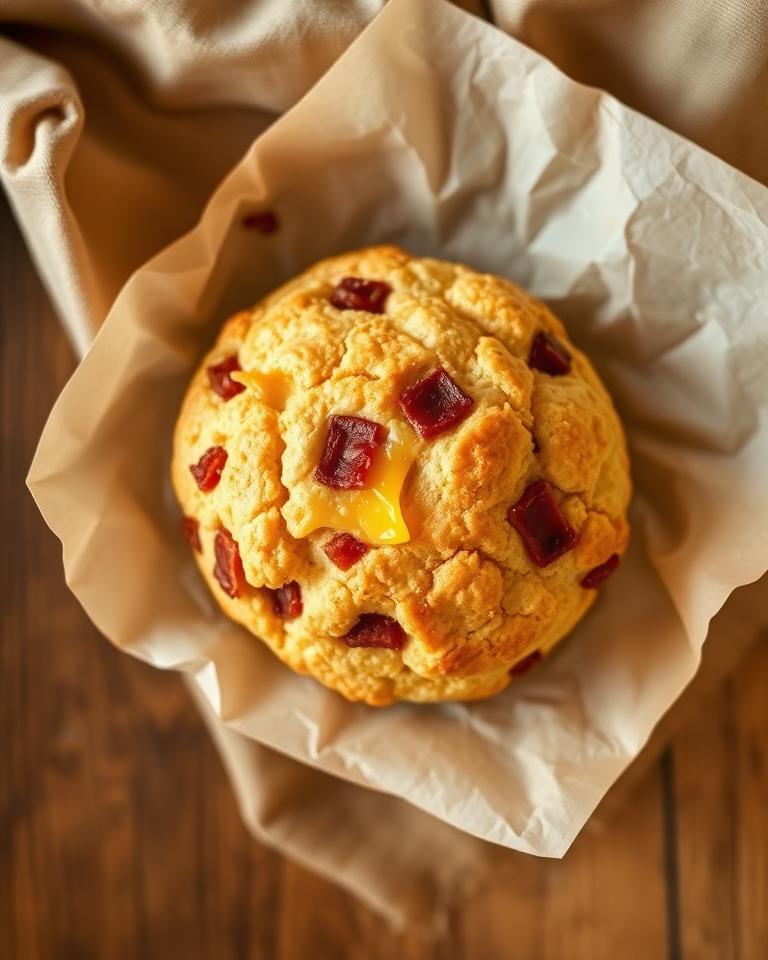 Bacon Cheddar scone