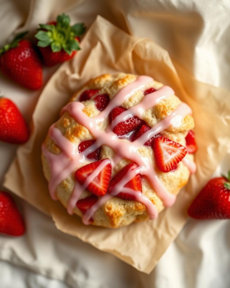 Strawberry scone