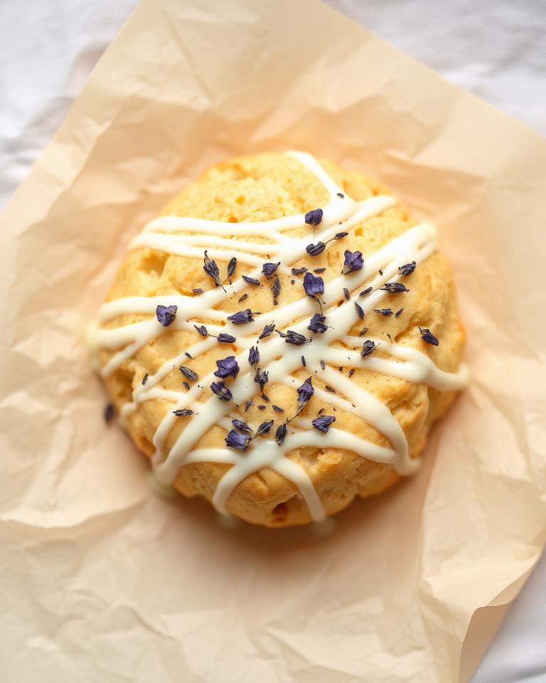 Lavender White Chocolate scone
